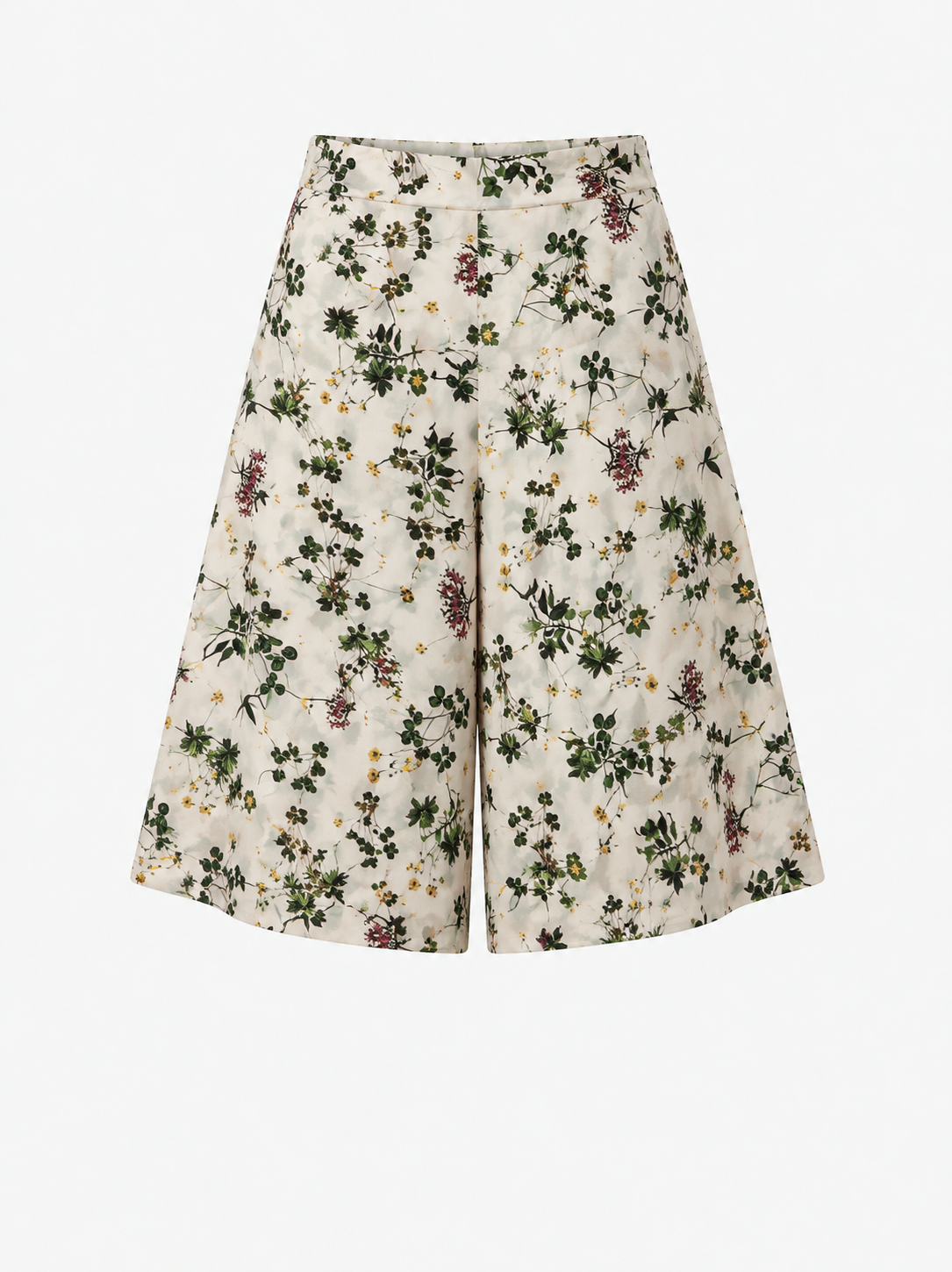 Short large à motif vert